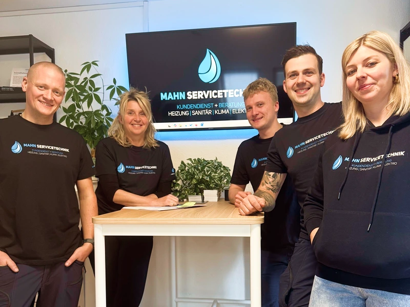 Teamfoto von Mahn Servicetechnik